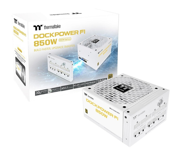 Thermaltake Dockpower FI 850W 80 Plus Gold modular ATX3.1 Gen5 Snow - 1608672 - zdjęcie